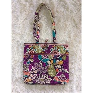 Vera Bradley Plum Crazy Tote Bag